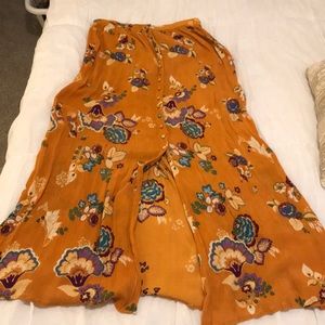 Yellow flower skirt